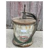 Texaco Oil Can and pump (empty)