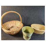 Baskets and Pot