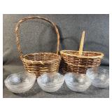 Baskets, Plastic Bowls