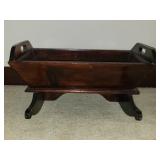 Vintage wood rocking cradle
