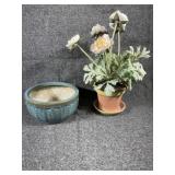 Outdoor pot and flower decor