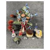 Floral and glass decor