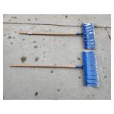 Snow shovels.