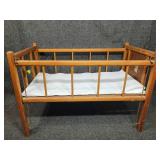 Wooden Doll Crib