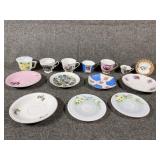 Vintage small plates and tea cups