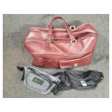 Leather Carry On bag and Fanny Packs
