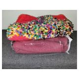 Red blanket & rug