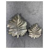 Bruce Fox Maple & Oak leaf set platters