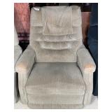 LazyBoy Beige reclining rocking chair
