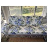 Beautiful Metal Glider w/ Floral cushions