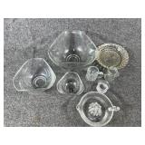 Vintage Indiana chip & dip serving set & dishes
