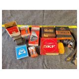 Spark plugs, tapered bearings, ball and roller