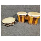 Bongo Drums & Tambourine