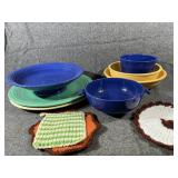 Fiesta chop plates/mixing bowls & serving bowls