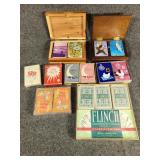 Decks of playing cards & FLINCH card game