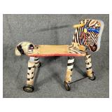Zebra on wheels