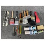 Paint Brushes, Rollers, Zip Ties