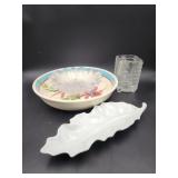 Rustic Ware Bowl, Apilco Leaf Plate, Darlington