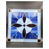 Blue Stained Glass Art