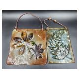 Glass Leaf Wall Decor