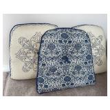 Embroidered Chair Cushions