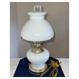 Fenton Milk Glass Hobnail Lamp