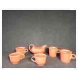 Fiestaware tableware in orange.