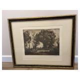 Vintage Lithograph "Dance of the Nymphs" by Corot