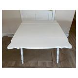 White Drop Leaf Table