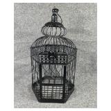 Black Wire Birdcage Decor