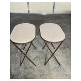 Brown/Beige Folding Tables
