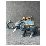 Mechanical Cast Iron Circus Elephant Bank
