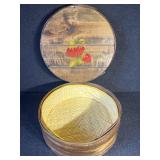 Vintage wooden hat box.