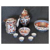 Asian inspired tea pot set