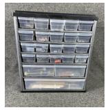 Razors, bolts, nails, screws, pencils & organizer