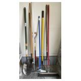 Shovels, Rake, Shop Broom