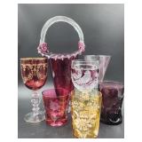 Fluted Basket, Wine Glasses (see more below)