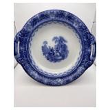 Flow Blue Watteau Vegetable Bowl