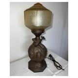 Will Rodgers Wiley Post Bronze Lamp