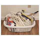 Laundry Basket with Hangars, Trash Bags and More
