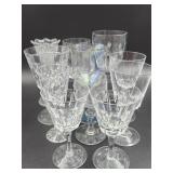 Etched and Cut Glass Wine Glasses