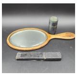 Antique Razor, Shaving Stick, Wooden Handheld