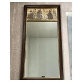 Mirror with Art on Top