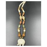 Beaded Elephant Necklace