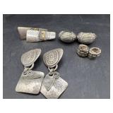 Fashion Silver like Clip Earrings