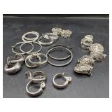 Fashion Silver like Clip Earrings