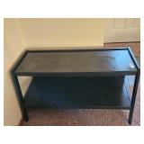 Black 2 Shelf TV Stand