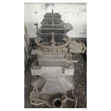 Weiand Hi-Rise Intake With Holley Carbs