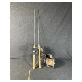 Wooden Handle Ice Fishing Poles