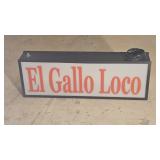 El Gallo Loco Electric Sign